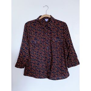 Floral long sleeve blouse